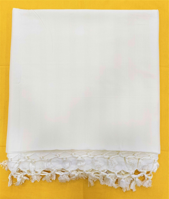BHAGALPURI WHITE SHAWL