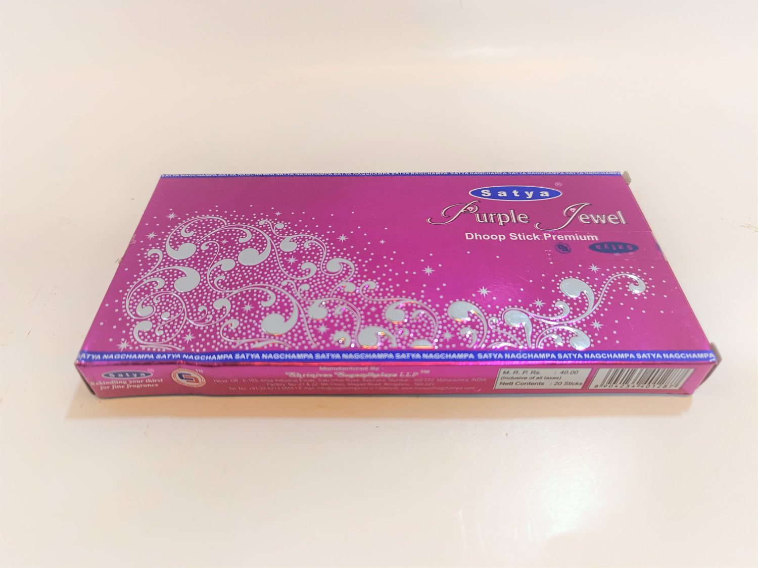 SATYA PURPLE JEWEL DHOOP STICKS PRIMIUM